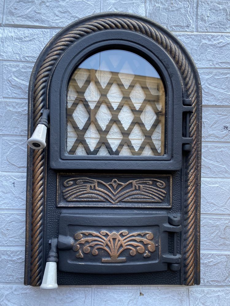 Дверцы для печи и барбекю, печная дверца со стеклом Дверцята пічні