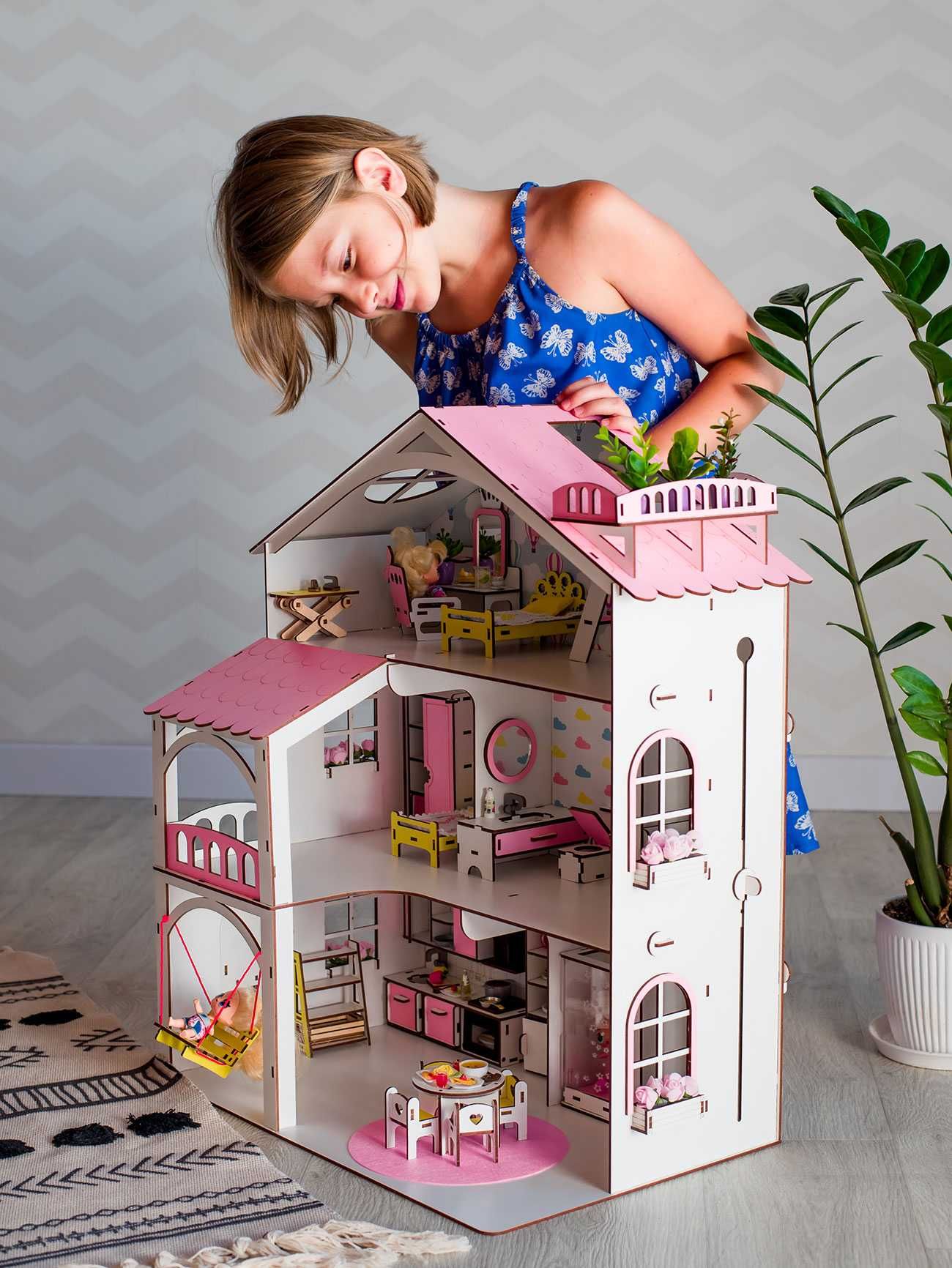 Большой кукольный дом куклы Лол с лифтом Ляльковий будинок дім игрушки
