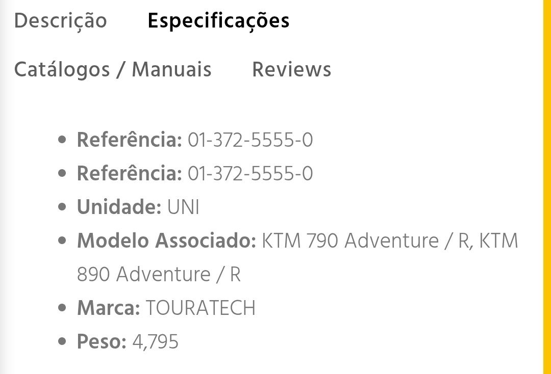 Suportes malas laterais touratech | KTM 790 890