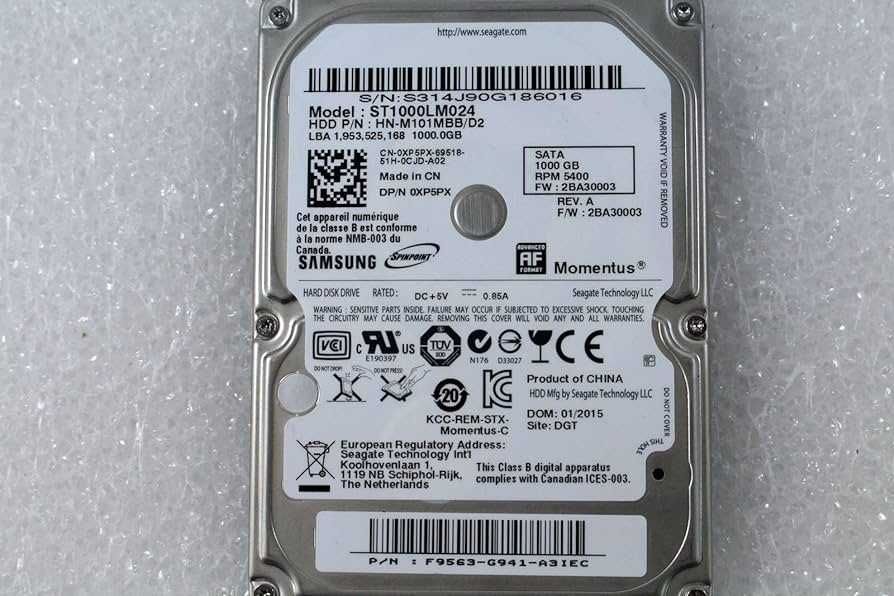 Seagate Momentus SATA II 1000GB 5400RPM