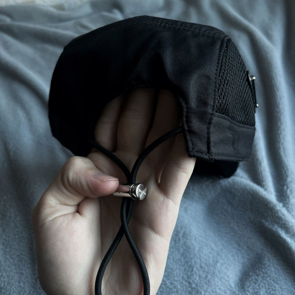 Кепка Prada Nylon Drawstring Baseball 5 Panel Black Cap