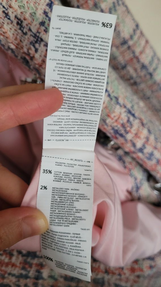 Reserved (40/L) sukienka o kroju marynarki