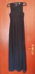 Vestido preto comprido com transparência H&M, tamanho 34 - novo