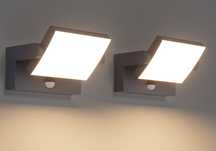 lampa ścienna zewnętrzna z czujnikiem ruchu 2 sztuki nowe