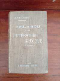 Livro antigo -Manual de História da Lit Grega