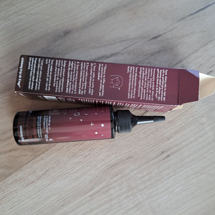 NOWY toner do włosów Only Bio Cherry Cola ciemny wiśniowy odcień