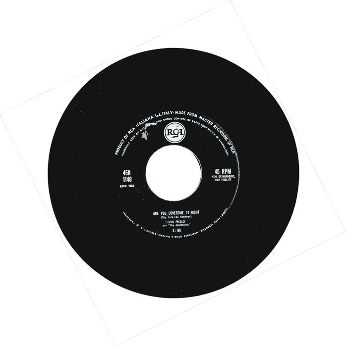 Elvis Presley – Are You Lonesome To-Night? - 1960 45 Rpm