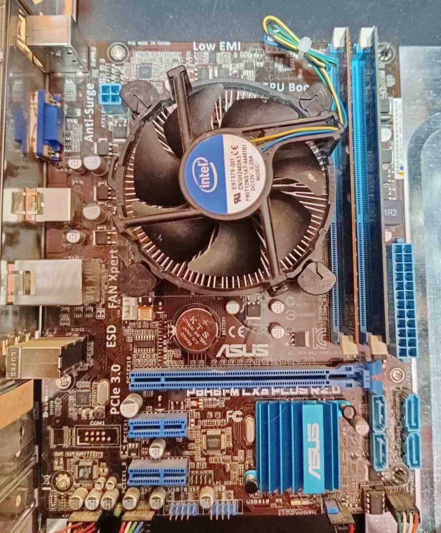 Комплект ASUS P8H61-M LX3 PLUS R2.0+Intel Core i5-3570+8 ГБ DDR3 1600