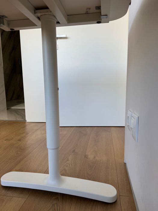Secretária, branco, 140x60 (altura ajustável)