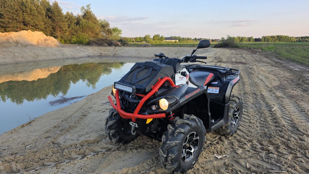 Can am Xmr 570 Outlander Zarejestrowany quad 4x4 pług do śniegu Orgina
