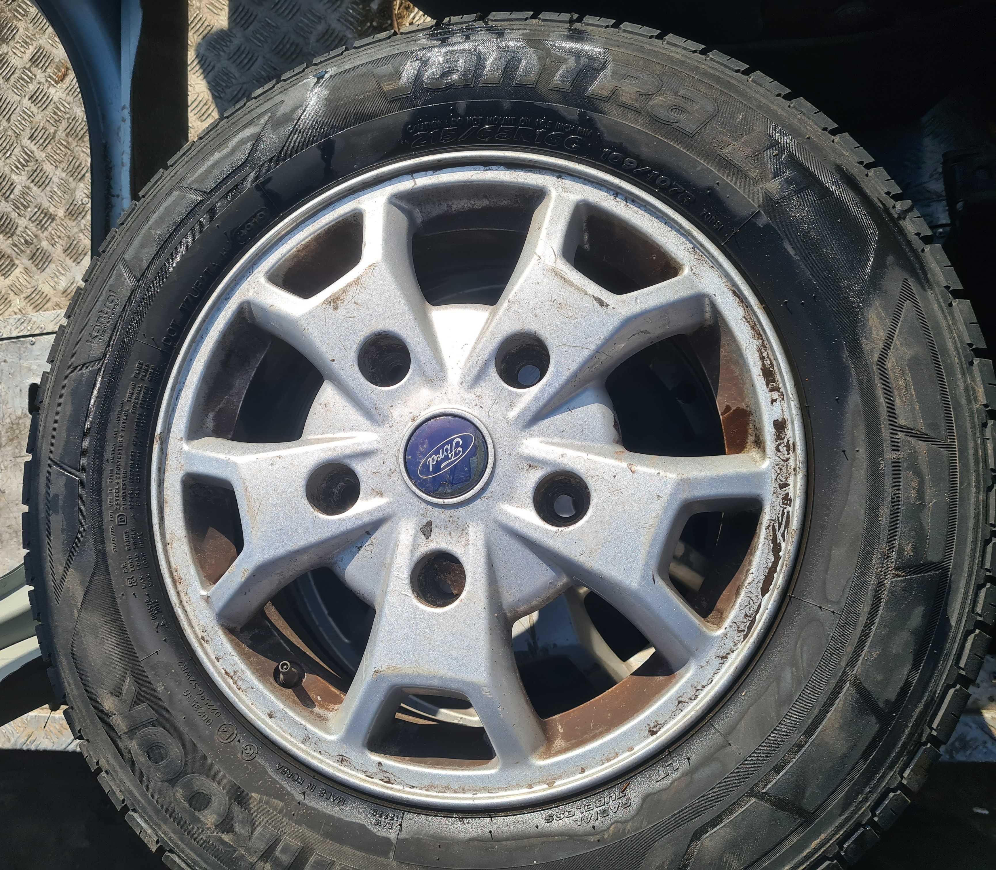 Ford Custom felga aluminiowa 6.5 x 16 H2 ET60 4 szt opona 215/65 R16