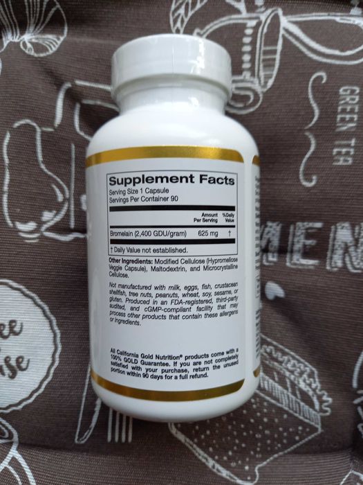 NOW Foods бромелаин бромелайн bromelain 500 625 мг California gold