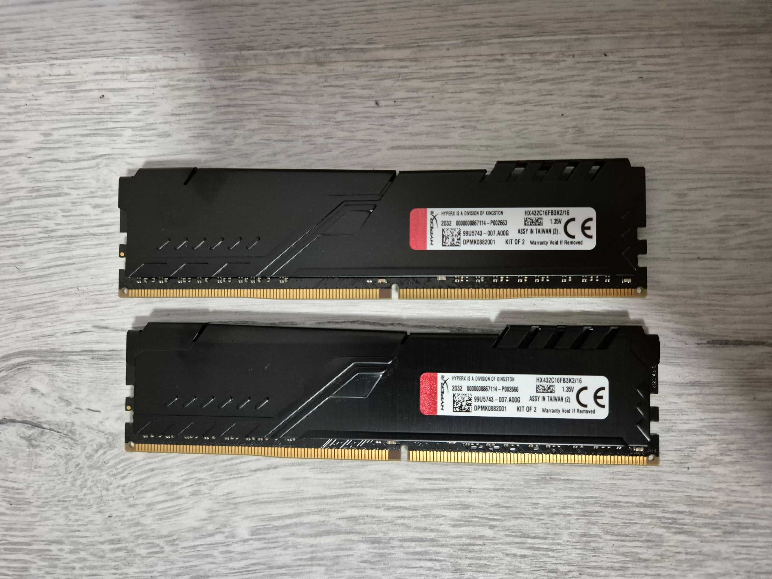 пам'ять DDR4 16GB Kit (2x8) 3200MHz HyperX Fury \ Kingston Fury Beast