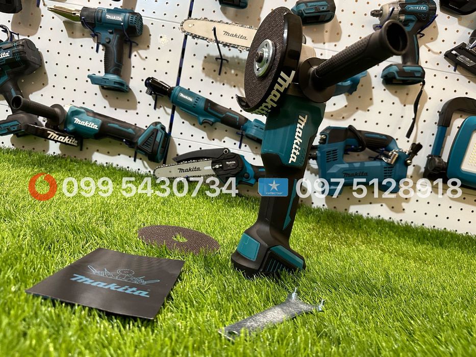 Болгарка аккумуляторна Makita DGA504 диск 125 мм КШМ 9500об/хв без АКБ