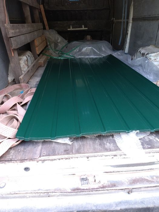 Профнастил некондиция зелёный 75шт