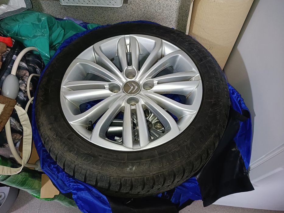 Alufelgi 4x108 16 cali citroen koła opony zimowe 205 55 R16