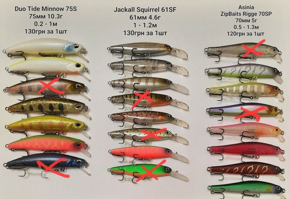 Воблери bearking, asinia