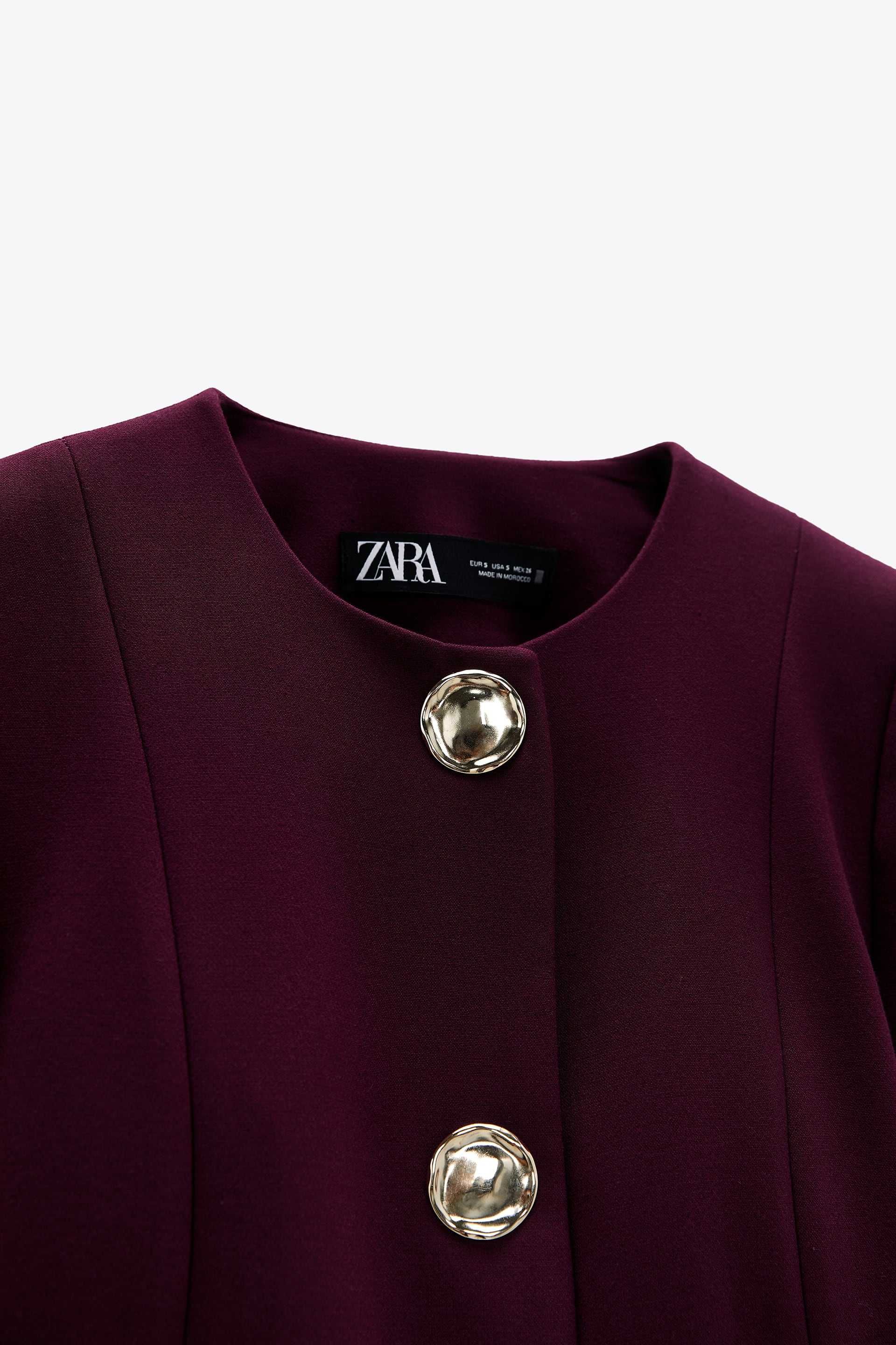 ZARA Luksusowy surdut z guzikami XL