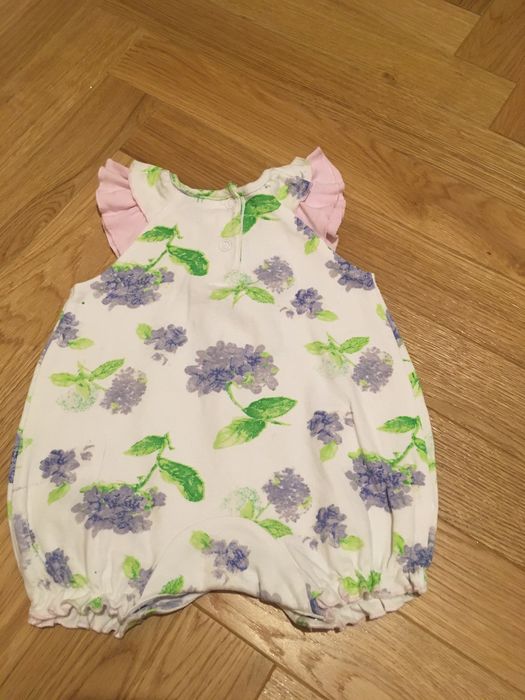 Rampers kombinezon spodnium r. 62 dla dziewczynki letni lato impreza