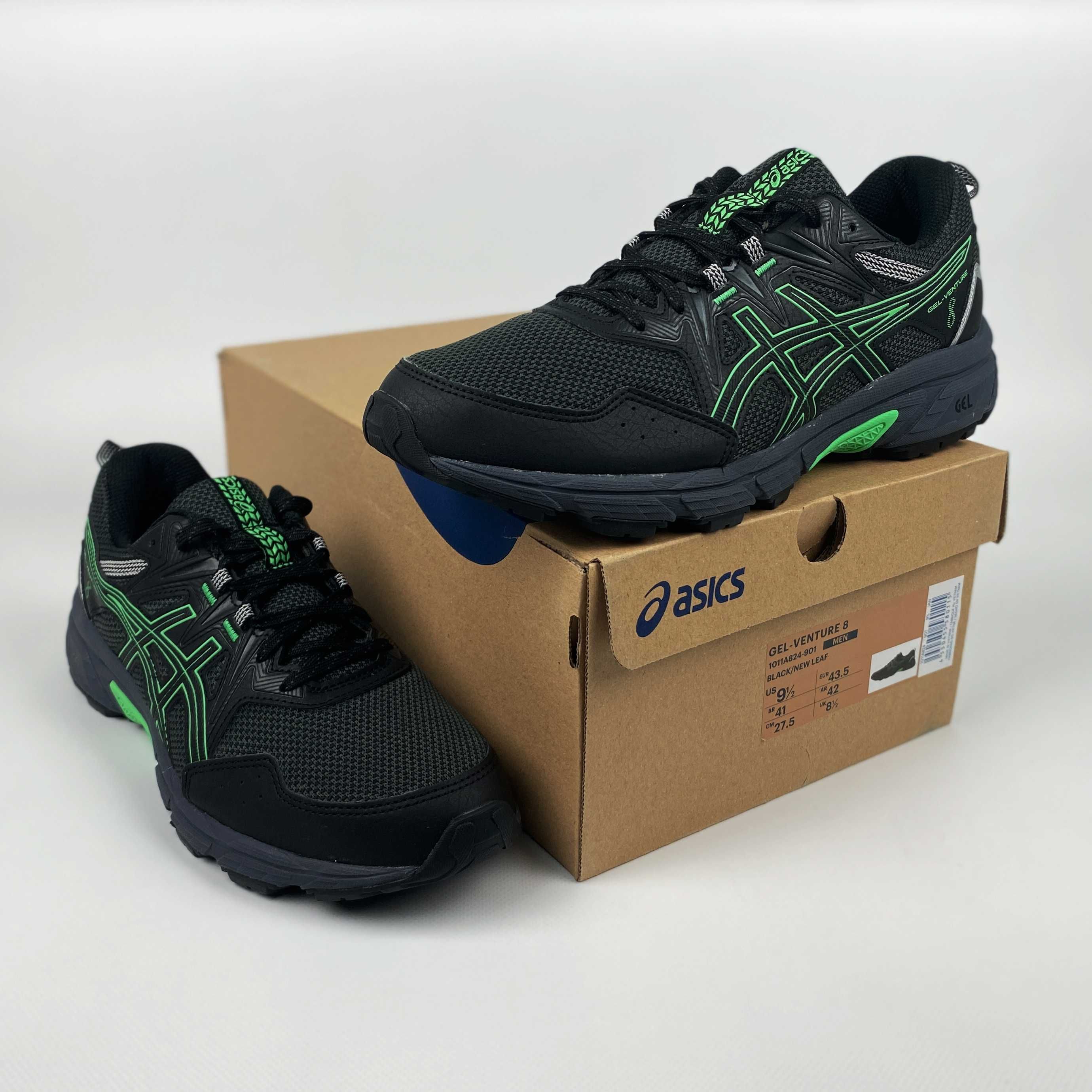 Кросівки Asics Gel Venture 8 Black/Green Оригінал