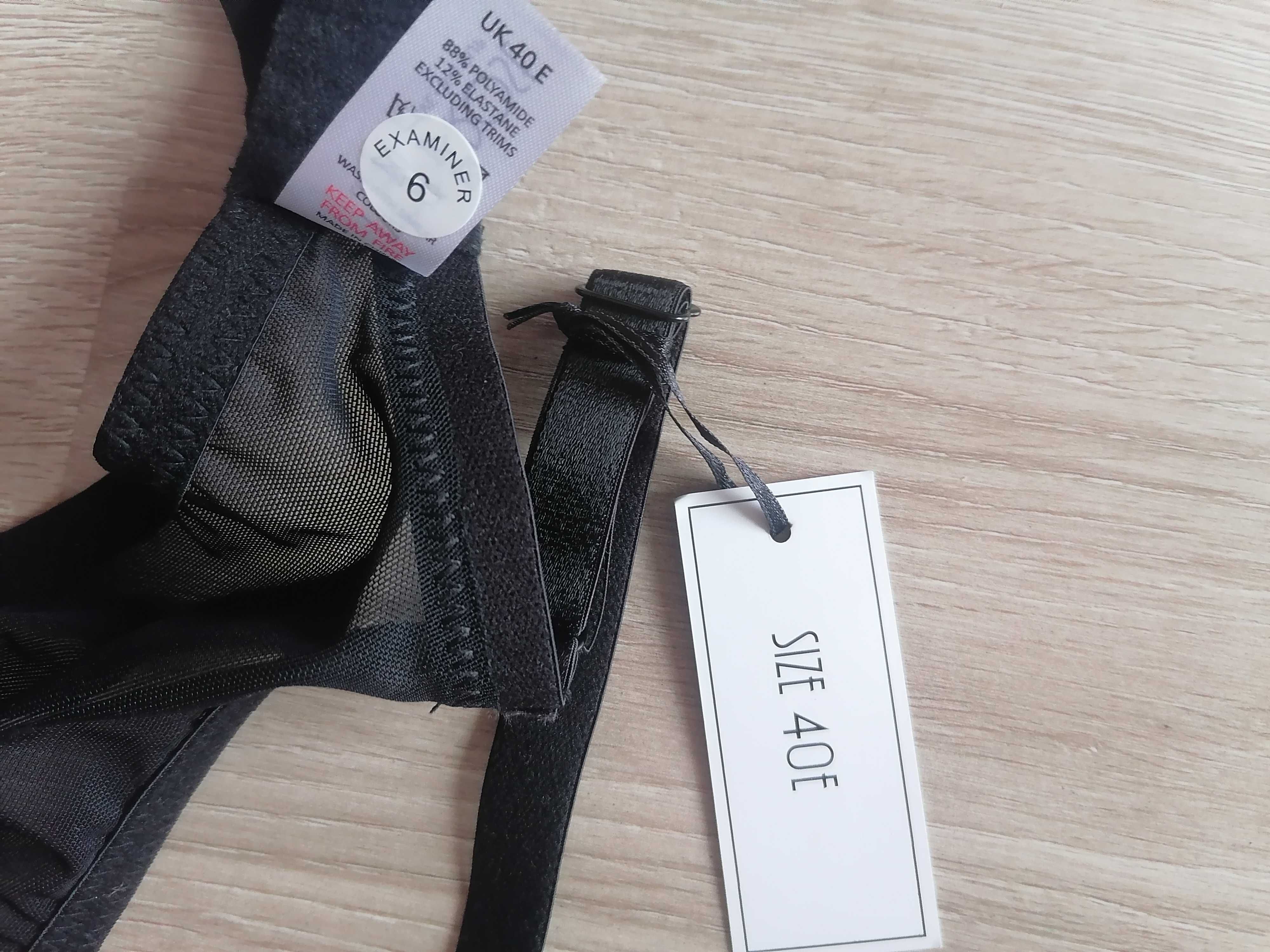 Nowy biustonosz miękki przeźroczysty plus size 90E