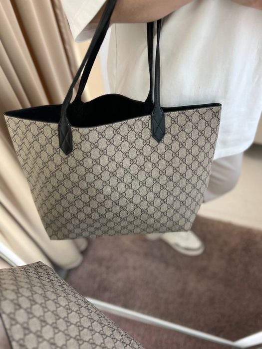 Шопер сумка Gucci лого без коробки