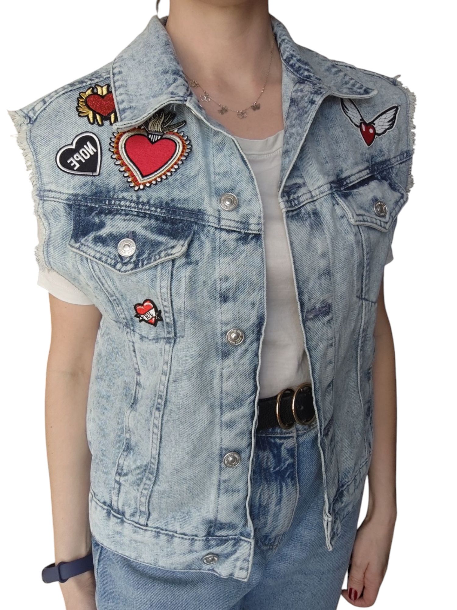 Bezrękawnik jeans Denim Piłkę XS/S