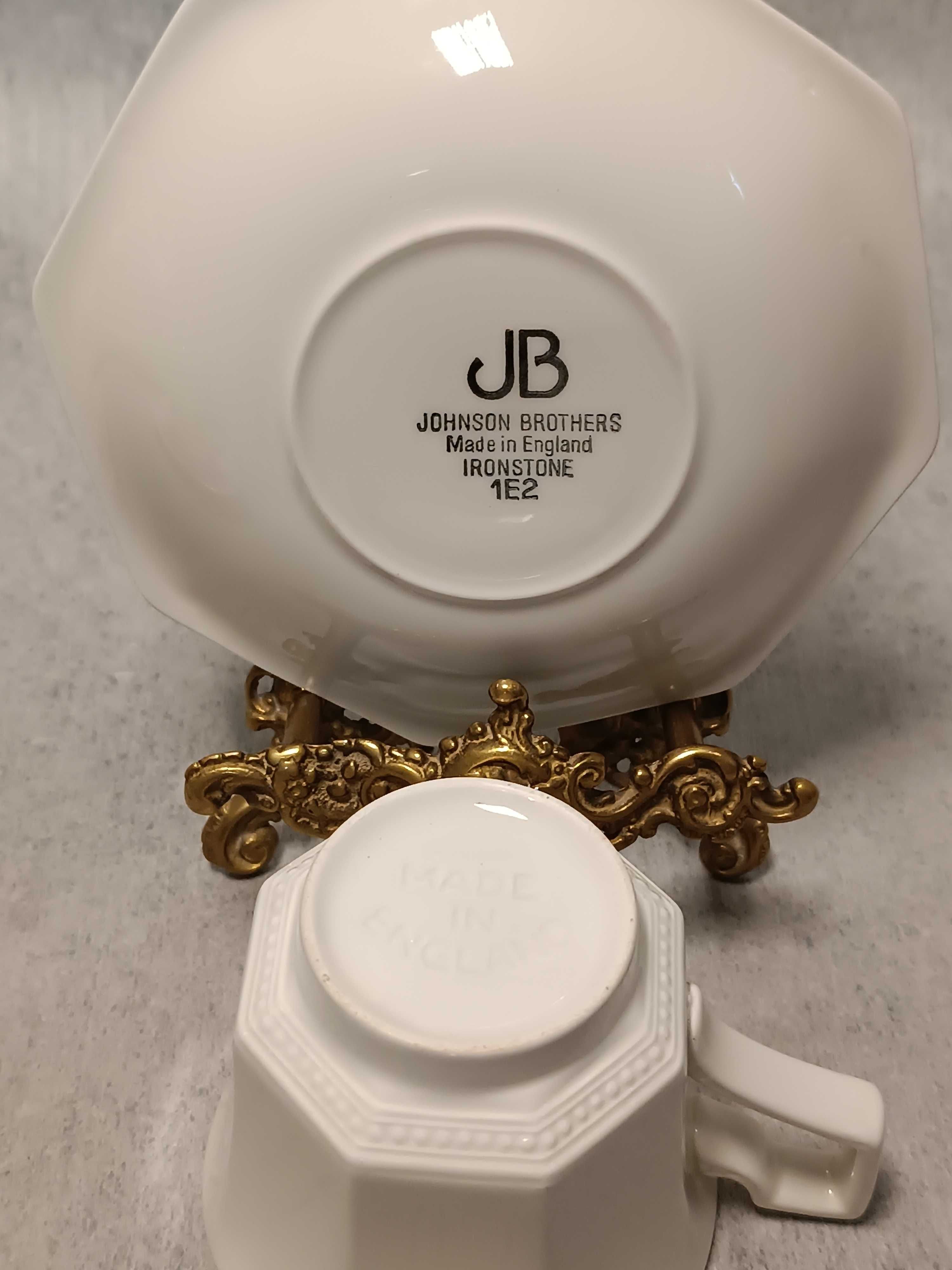 Johnson Brothers Heritage White Ironstone Filiżanka Biały Duet Anglia