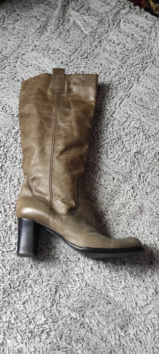 Сапоги кожанные осенние