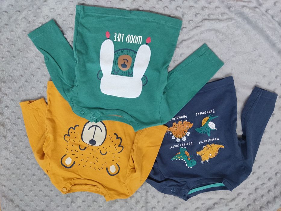 3pak koszulka z długim rekawem 62