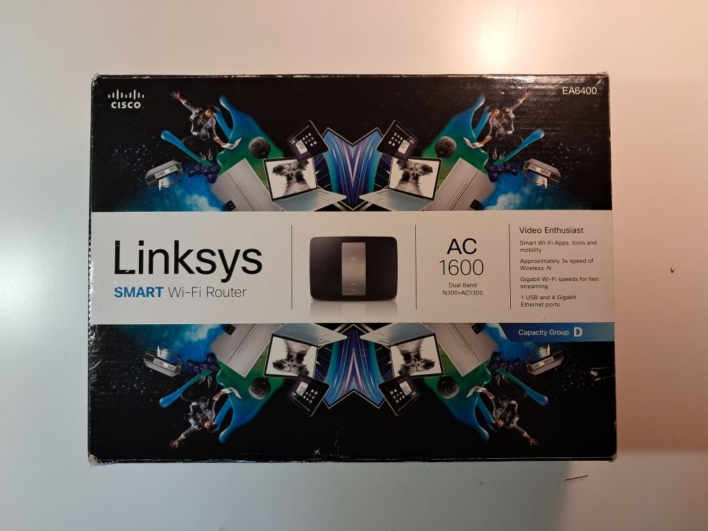 Router Linksys Cisco EA6400-EW AC1600 dual band N300+AC1300