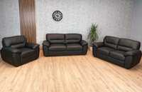 Komfortowy wypoczynek sofa kanapa fotel ze skóry skóra naturalna