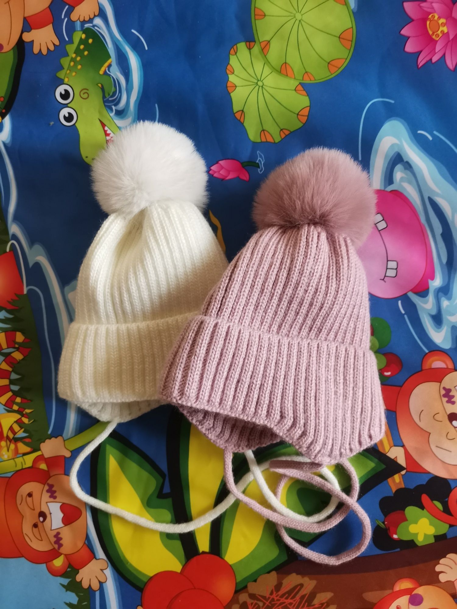 Шапочка, шапка, шапки, шапочки комбінезон,одяг для двійні.для немовлят