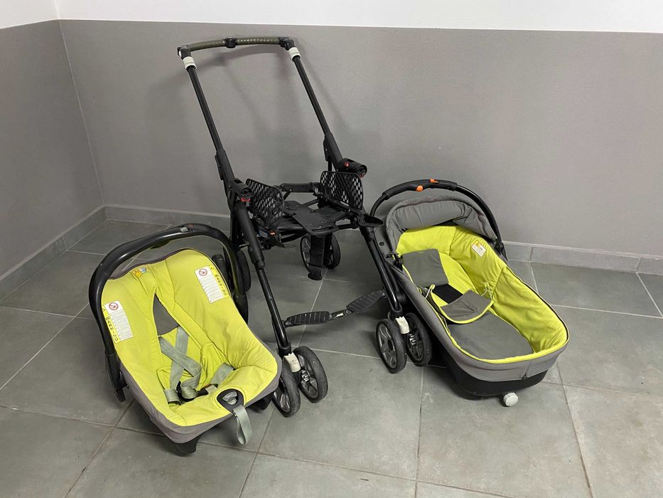 Carrinho de Bebé Jané Trio (carrinho bebé, ovo e alcofa)