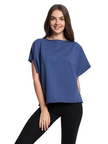 Bluzka T-shirt oversize jeansowy