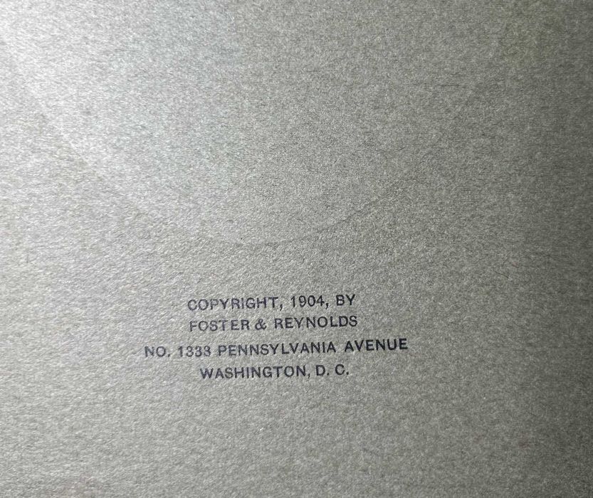 RARA 1.ª edição de álbum centenário de lembranças de Washington. 1904.