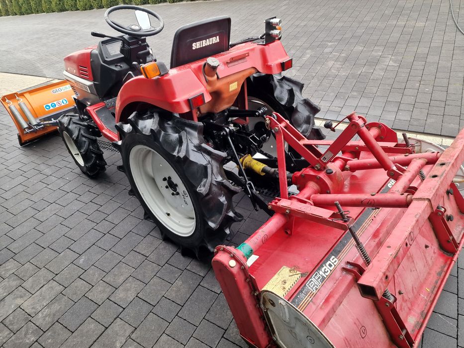 Mini traktor Japoński shibsura 18KM,4x4,pług do śniegu glebogryzarka,