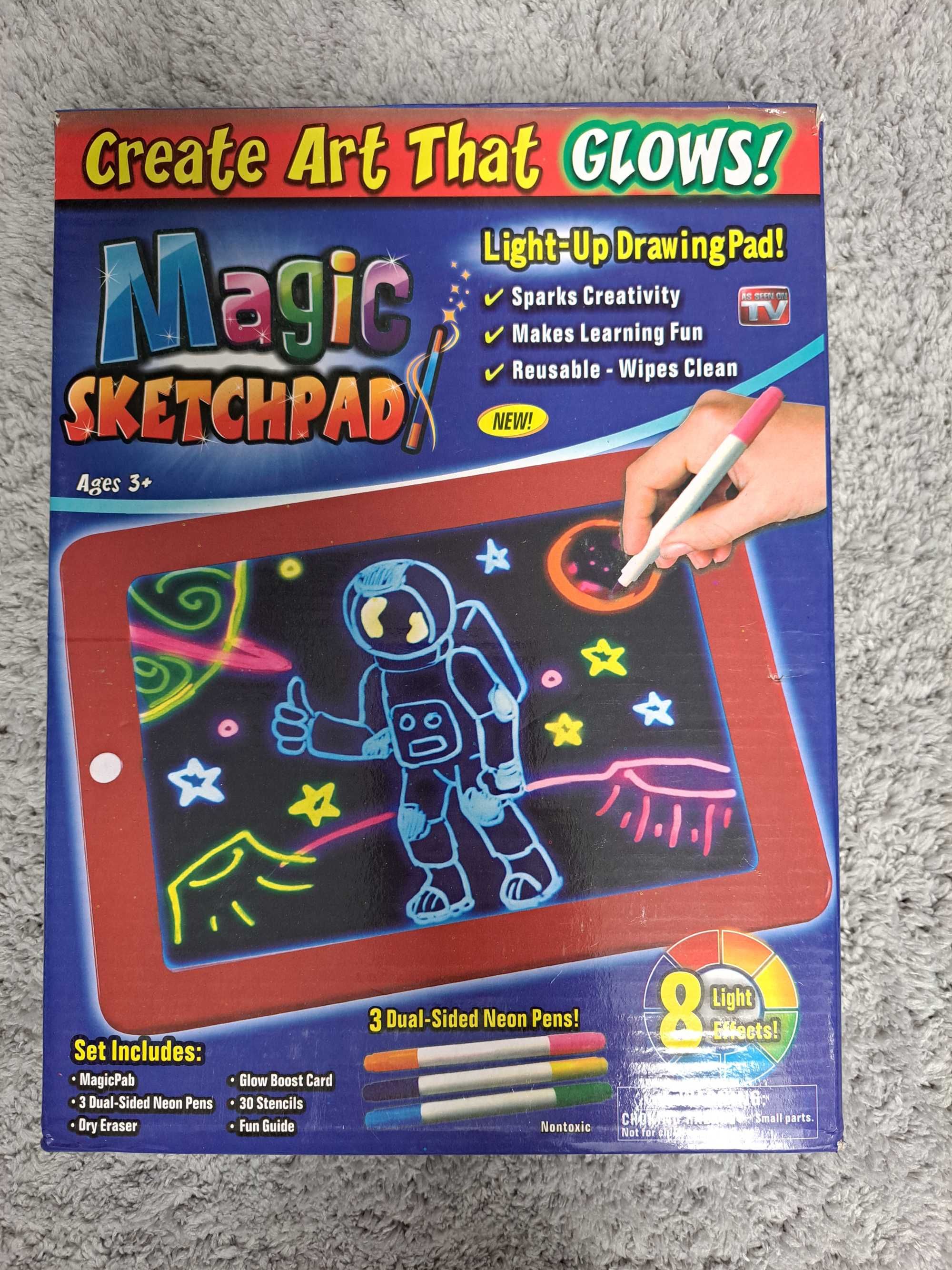 Tablet dla dzieci Znikopis LED do rysowania
