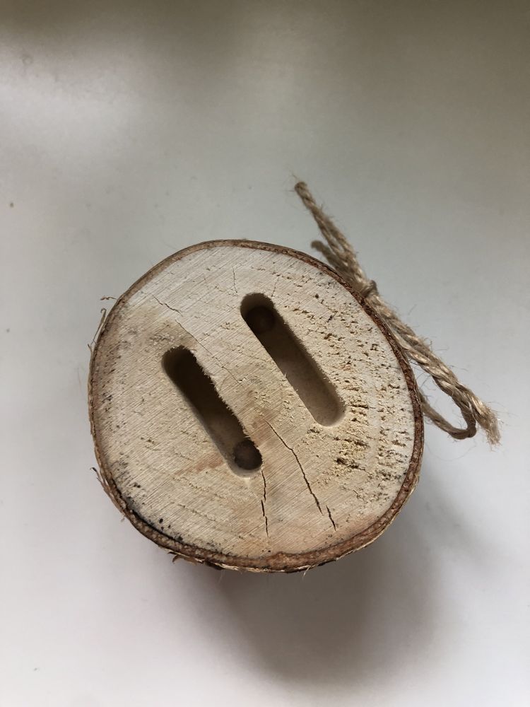 Drewniana podstawka na obrączki - 4 cm x 5,5 cm