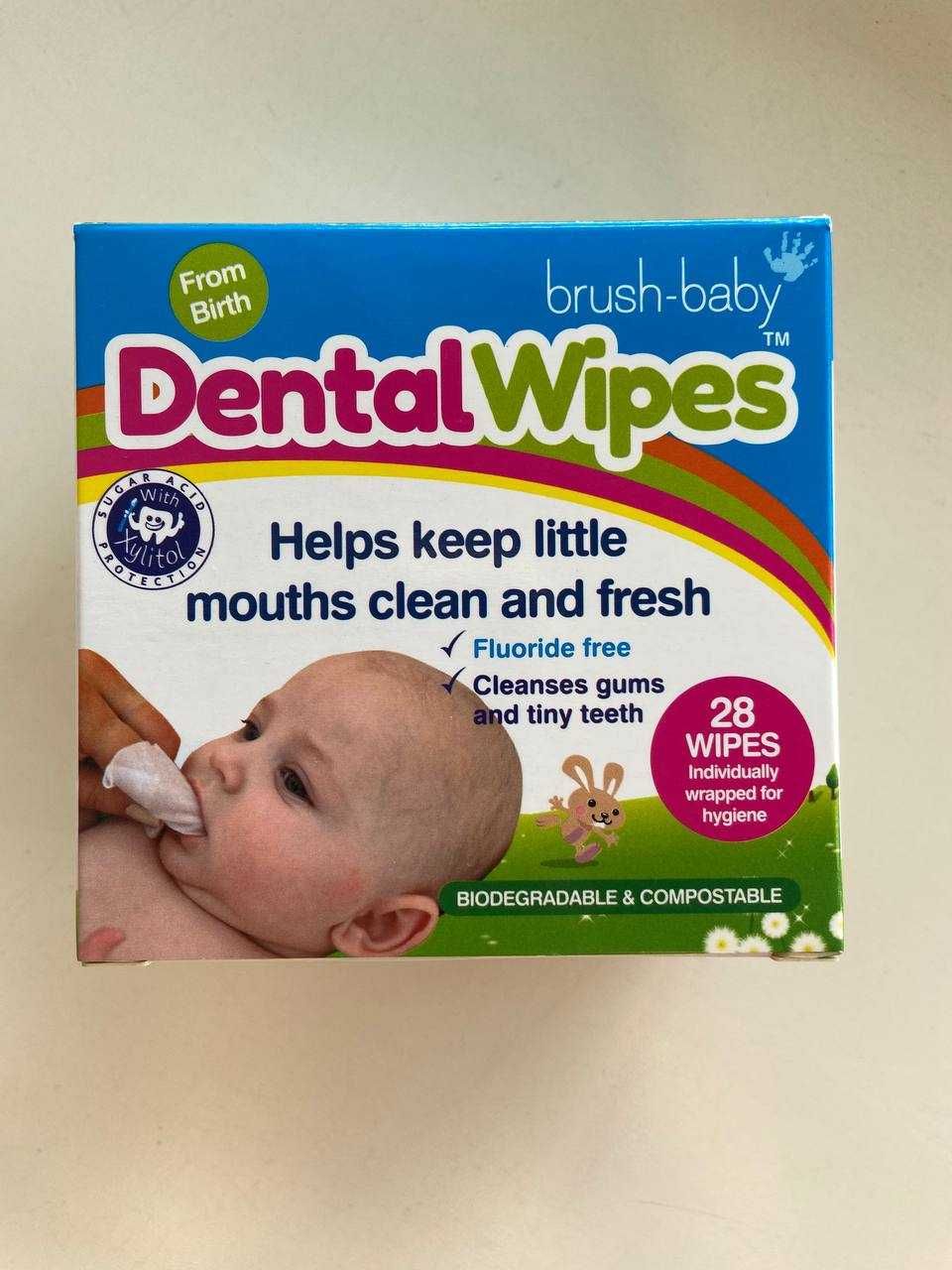 Дентальні серветки Dental Wipes, (Brush-baby)