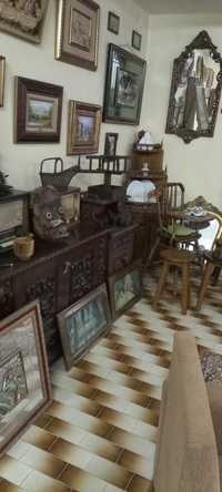 Objetos antigos em madeira coleção