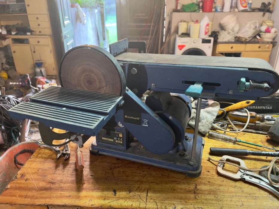 Lixadeira de bancada combinada