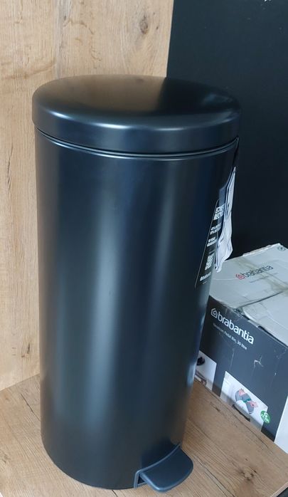 Brabantia NewIcon Śmietnik, Czarny Matowy - 30L