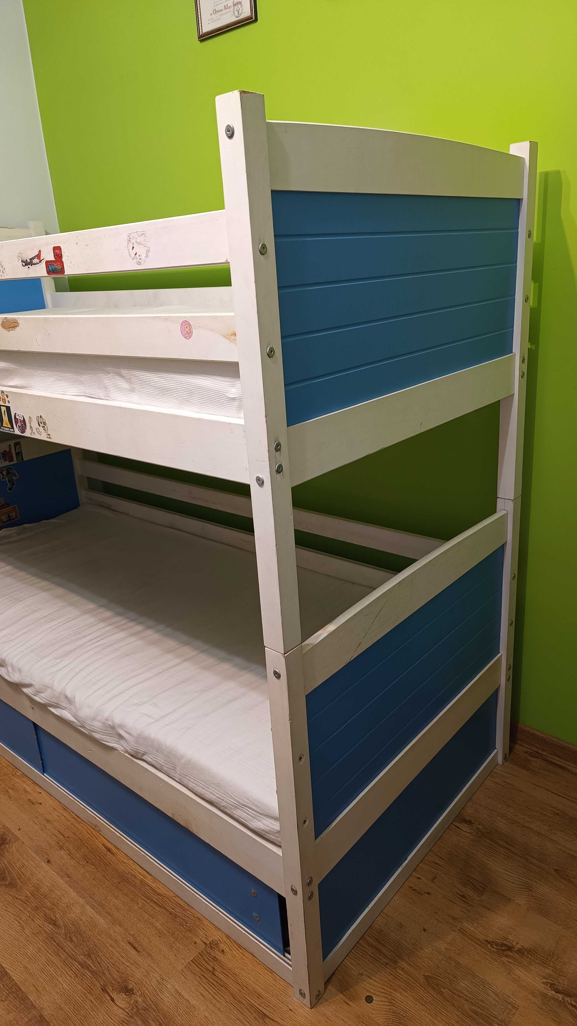 Łóżko piętrowe z możliwością podzielenia na 2 oddzielne łóżka