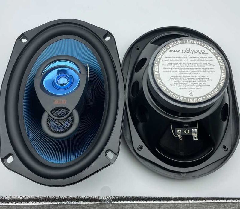 Автомобільні динаміки mystery овали 6х9 глибокий бас 45гц
