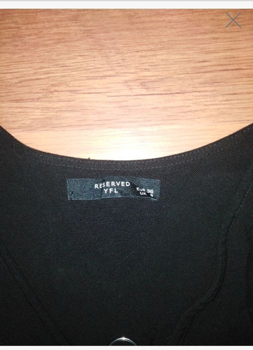 Czarny Kombinezon kuloty Reserved rozm s