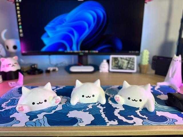Słodkie koty Kawaii Anime Dekoracja biurka 1 szt.