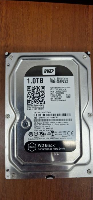 Жорсткий диск Western Digital Black 1Tb 3.5" HDD SATA III WD1003FZEX