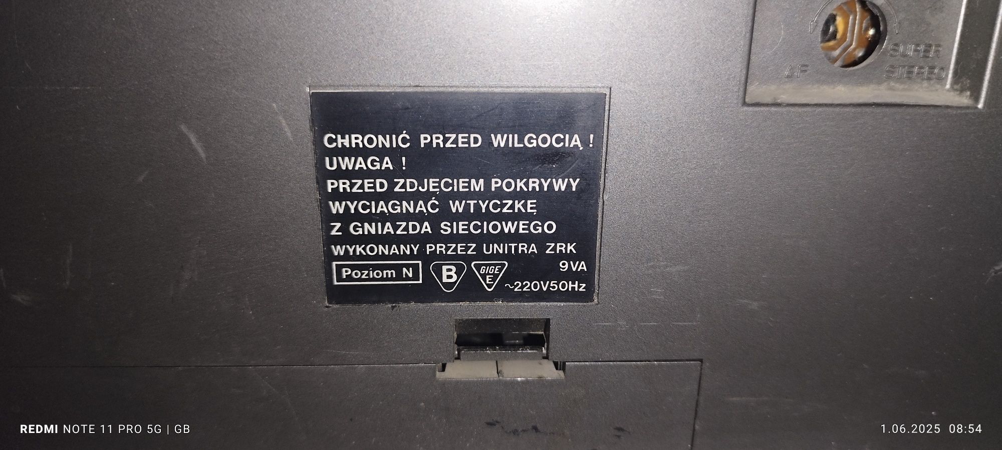 Sprzedam radiomagnetofon unitra zrk z czasów prl-u