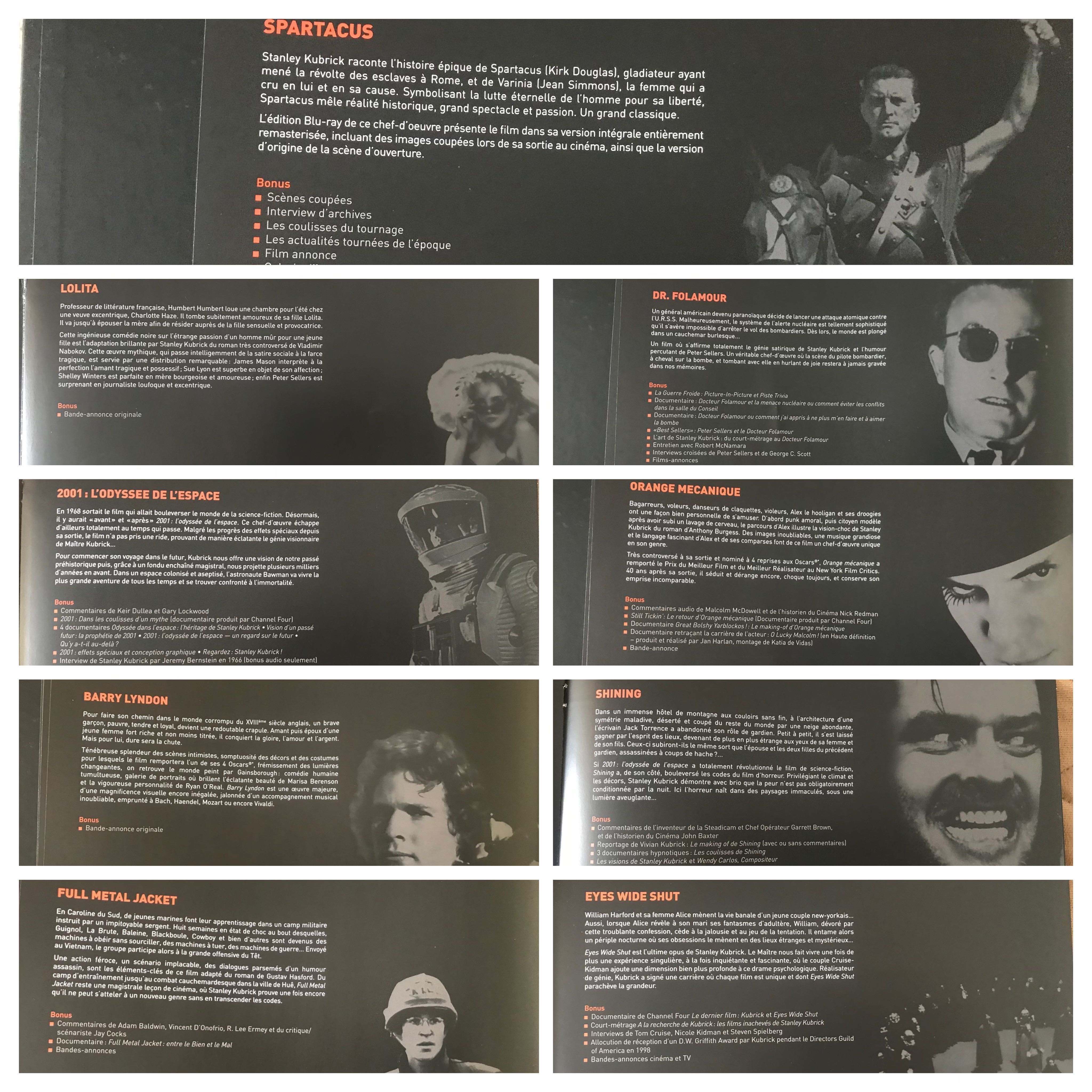 Kolekcja 9 filmów na Blu-ray-Stanley Kubrick-wyjątkowym pudełku